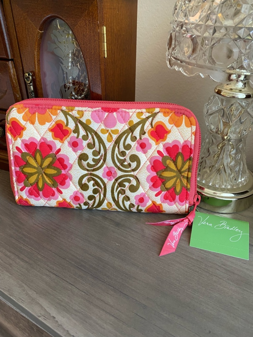 Vera Bradley Zip-Around Wallet Folkloric - NWT
